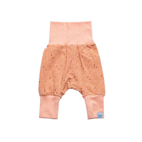 Püksid laia värvliga, roosa