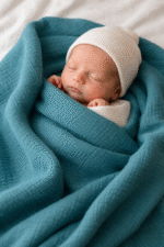 Musliinist beebitekk "meresina" mugavad lasteriided Safal KIDS